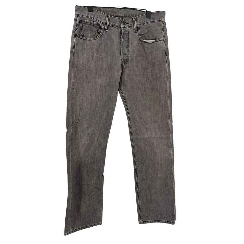 Vintage Levi's 501 Original Fit Jeans Grey Button Fly Mens 32x34 (measures 33